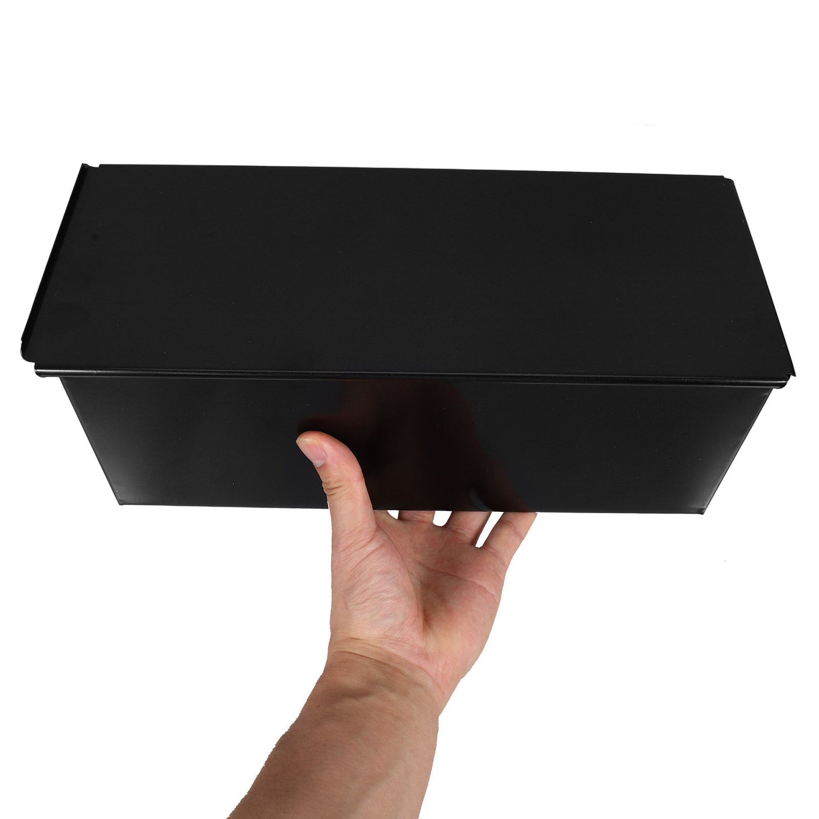 Kitchen Baking Pan - 1個入り 黒色ローフパン 蓋付き ノンスティック パン焼き型 オーブン使用
