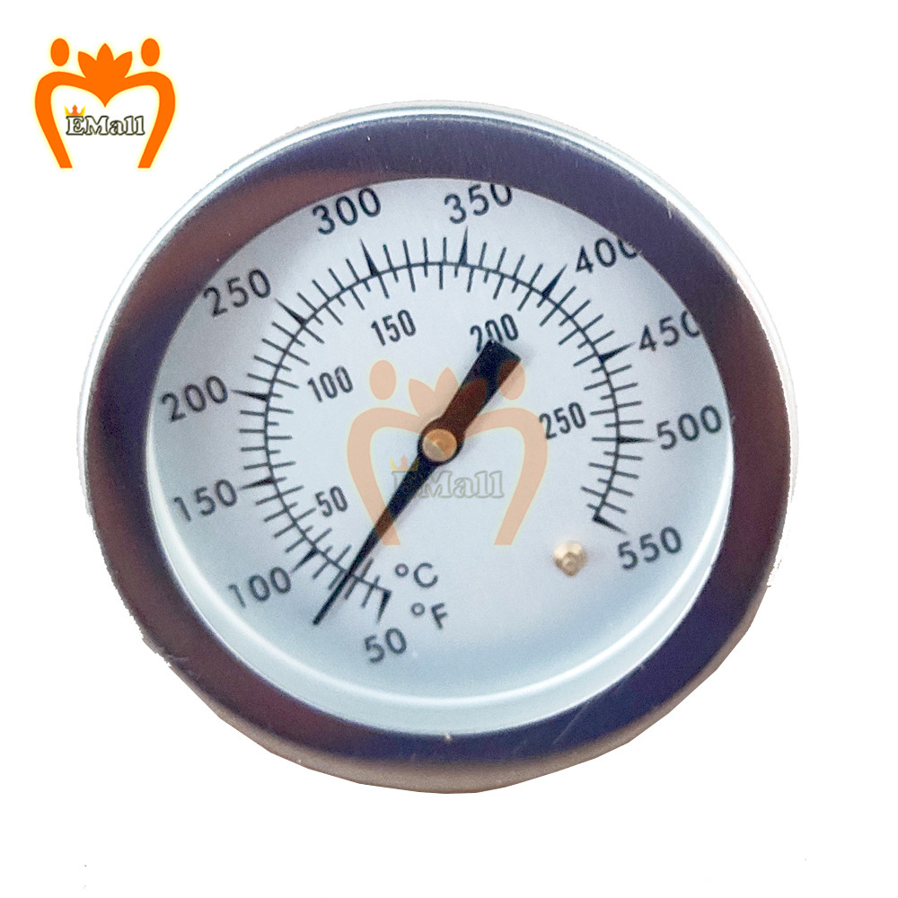 Oven Thermometer Analog - ステンレス製オーブン調理温度計、家庭用キッチン食品温度計、ミニグリル温度計、バーベキュー喫煙者、10 ℃-280 HD、50-550 HD