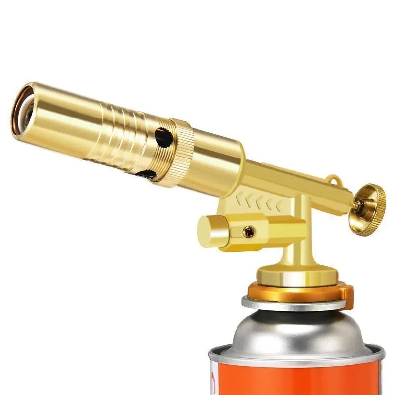 Kitchen Baking Torch - 1個入りBBQ溶接トーチガスバーナー火炎ガンブロワーガストーチろう付け調理バーベキュー自動点火ガンキッチンベーキングツール
