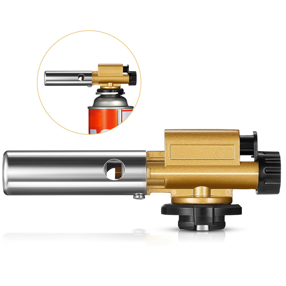Kitchen Baking Torch - ポータブルバーナー火炎銃,溶接トーチ,ブタンガス,加熱ジェットヘッド,キッチン調理,ベーキング,屋外キャンプ用ガスなし