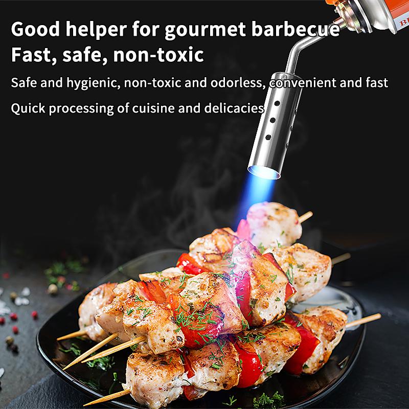 Kitchen Baking Torch - ブタンガストーチ、調整可能な調理用ブロートーチ、キッチン調理器具、バーベキュー、焼き付け、ベーキング、溶接用