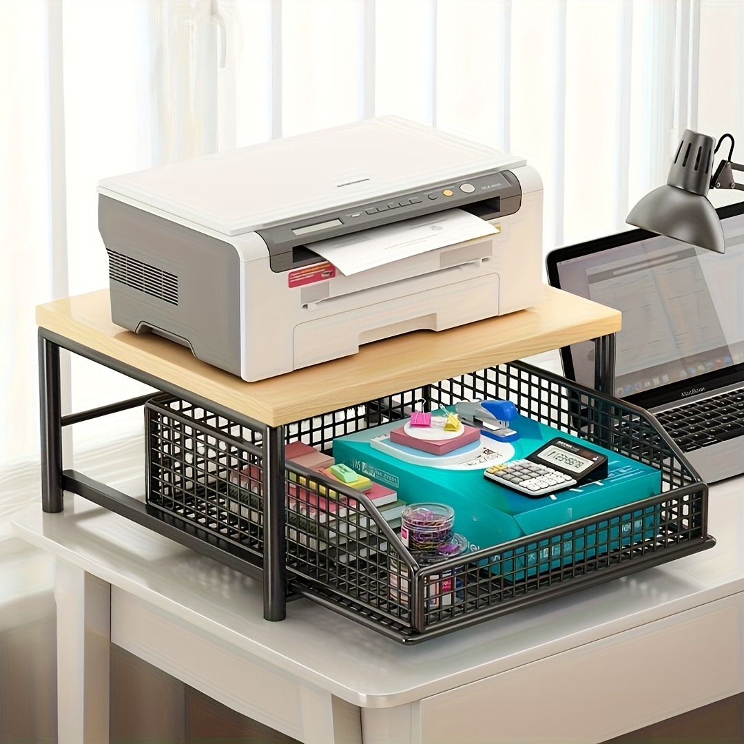 Kitchen Baking Drawer - 縦型電子レンジ台（引き出し＆ベーキングラック付き）、多機能キッチンシェルフデスク