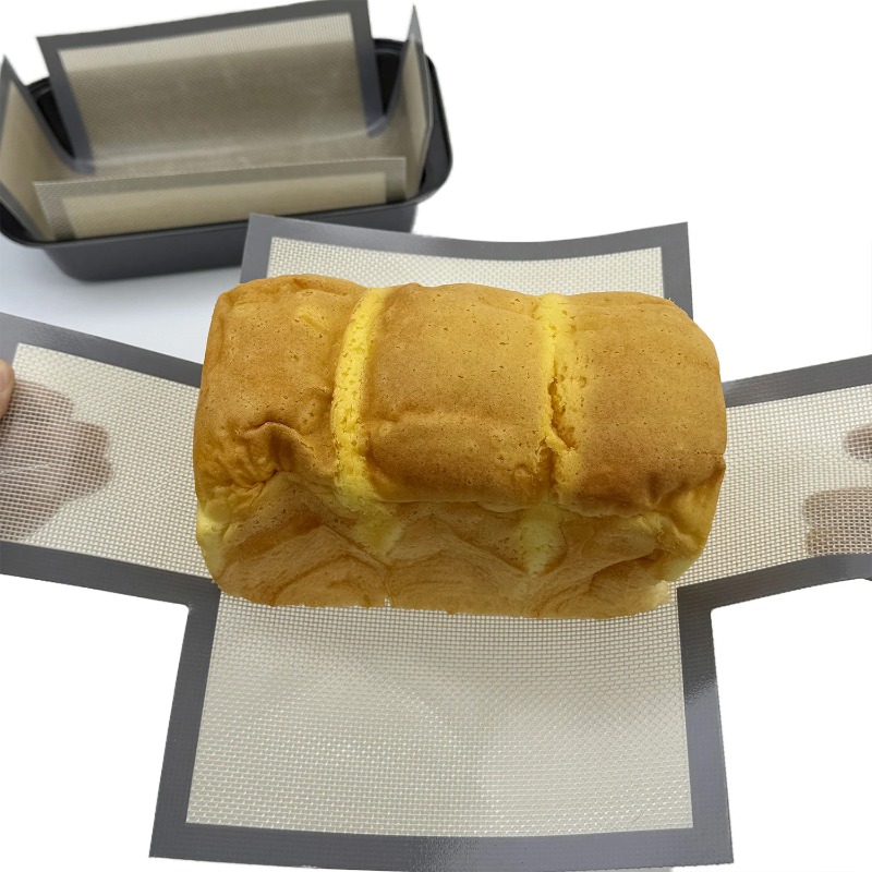 Kitchen Baking Pan - シリコン製パン型ライナー、再利用可能なノンスティックパンベーキングマット（9.5 x 5インチまたは1.5LBパン型用）、耐熱性