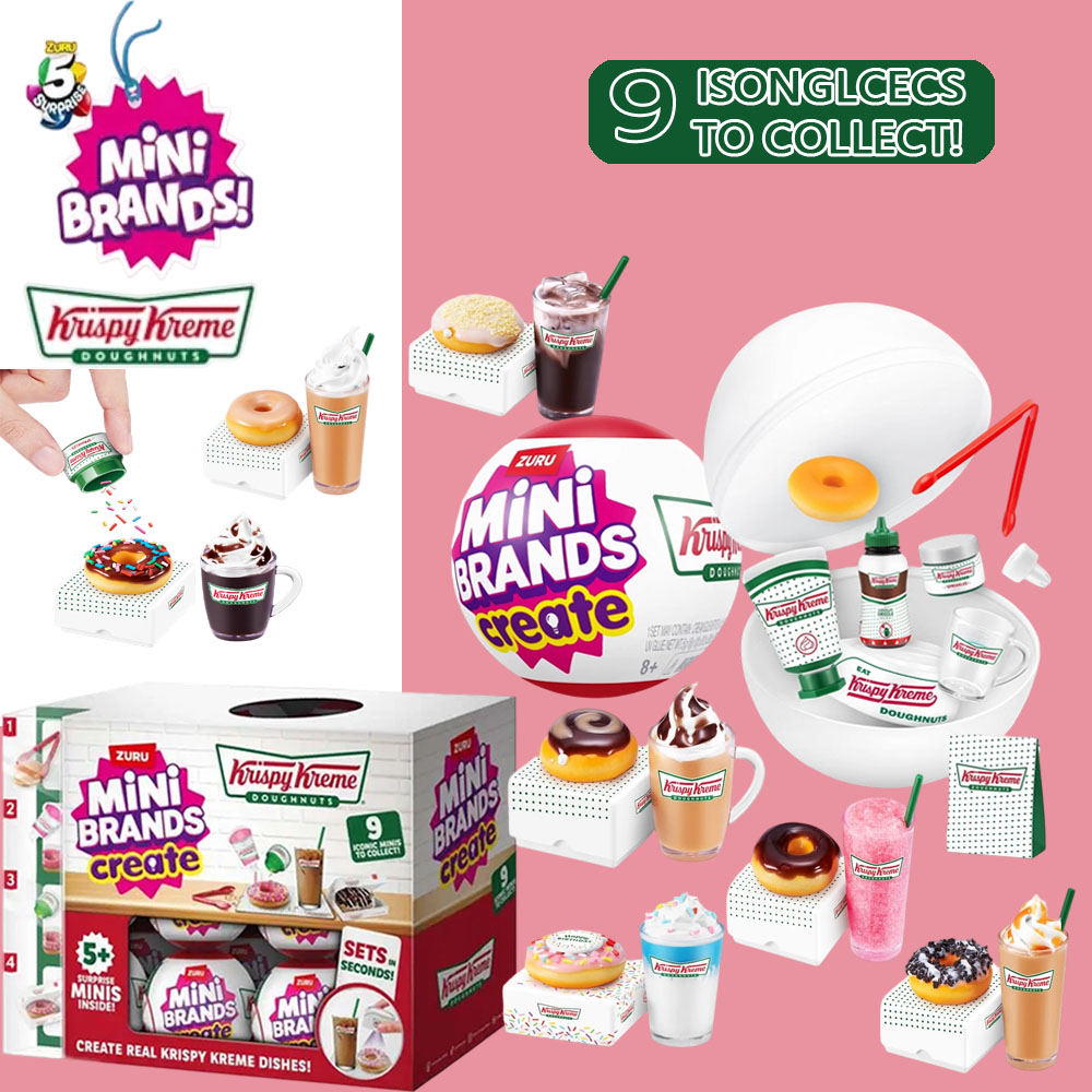 Miniature Baking Kitchen - ズールミニブランド クリスピークレーム クリエイトシリーズ1 サプライズブラインドボックストイズ ミニフードドーナツ ミニチュアフード