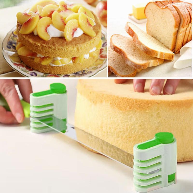 Kitchen Baking Torch - 【S】2個/セット 調節可能な5層ケーキスライサー パンナイフ スプリッター カッティングレベラー トーストフィクサー