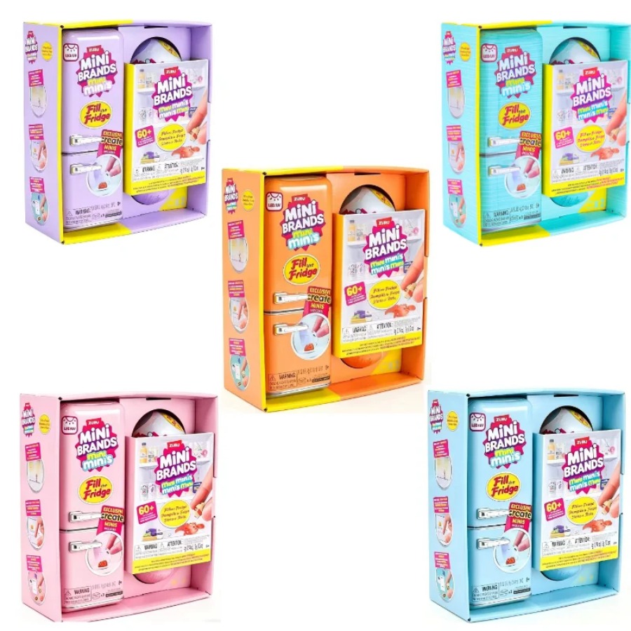 Miniature Baking Kitchen - ZURU 5サプライズミニフリッジボールシリーズ ブラインドボックストイコレクション ミステリアスミニブランド入り フリッジフードボール サプライズボックストイズ
