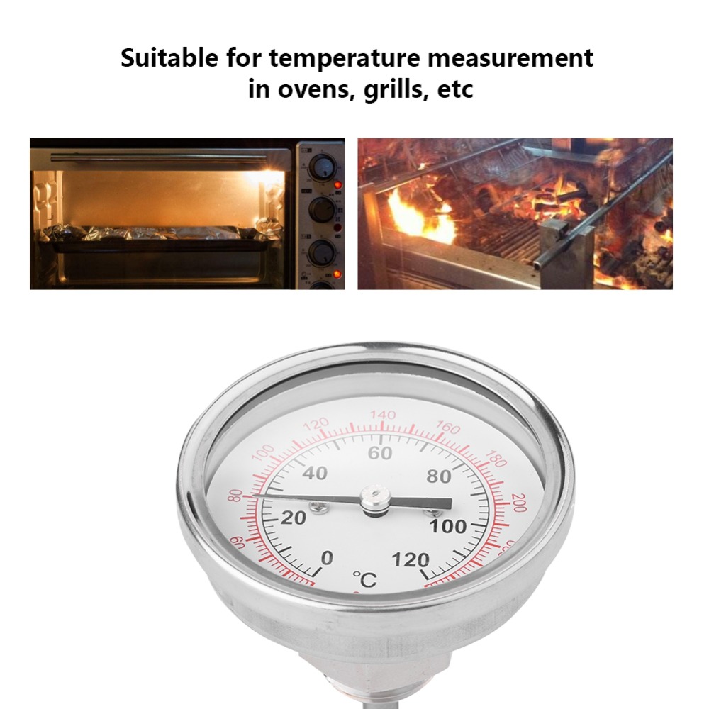 ステンレス製オーブン温度計 シルバーアナログダイヤル 肉用温 - Oven Thermometer Analog のレビューと価格