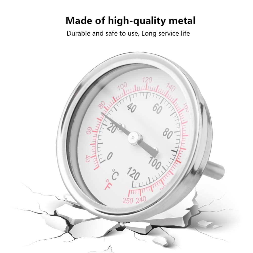 ステンレス製オーブン温度計 シルバーアナログダイヤル 肉用温 - Oven Thermometer Analog のレビューと価格