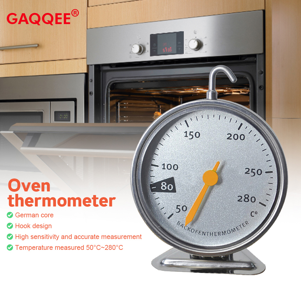 50-280 摂氏オーブン温度計ステンレス鋼スタンド大型ダイ - Oven Thermometer Analog のレビューと価格