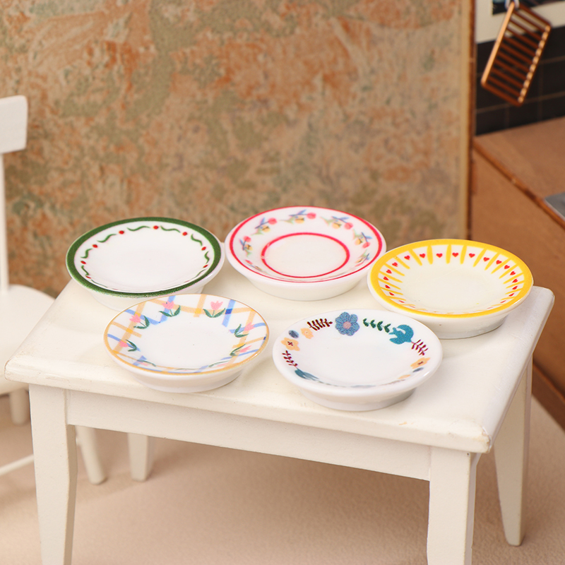5 個 1/12 ドールハウスミニプレート食器モデルドールハ - Miniature Baking Kitchen のレビューと価格