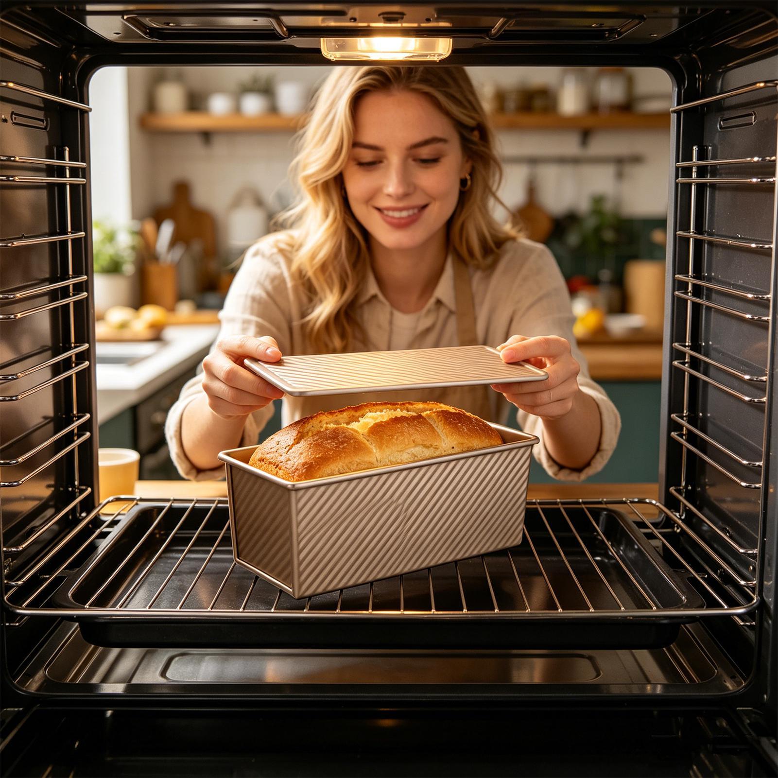 パン焼き型 波型炭素鋼製 ノンスティックベイクウェア サンド - Kitchen Baking Pan のレビューと価格