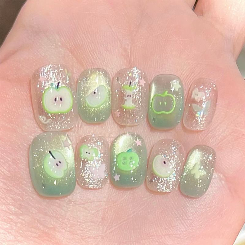 10 個手作りかわいい偽ネイルチップショートガールズウェアラ - Decorating Tip Set のレビューと価格