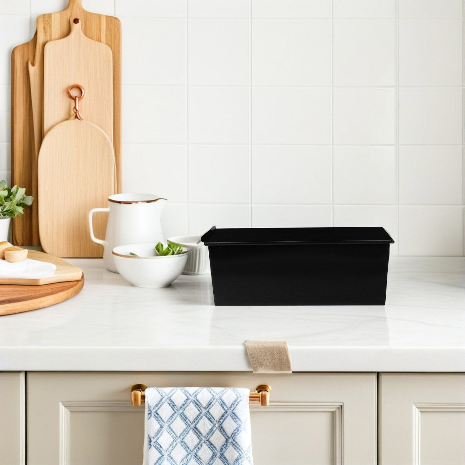 1個入り 黒色ローフパン 蓋付き ノンスティック パン焼き型 - Kitchen Baking Pan のレビューと価格