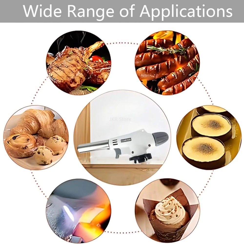 金属製ブタンガストーチ、炎バーナー、溶接、加熱、キャンプ、ベ - Kitchen Baking Torch のレビューと価格