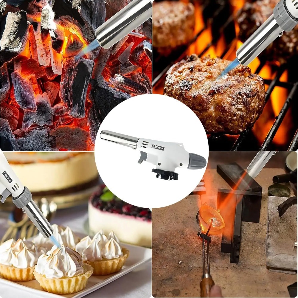 金属製ブタンガストーチ、炎バーナー、溶接、加熱、キャンプ、ベ - Kitchen Baking Torch のレビューと価格