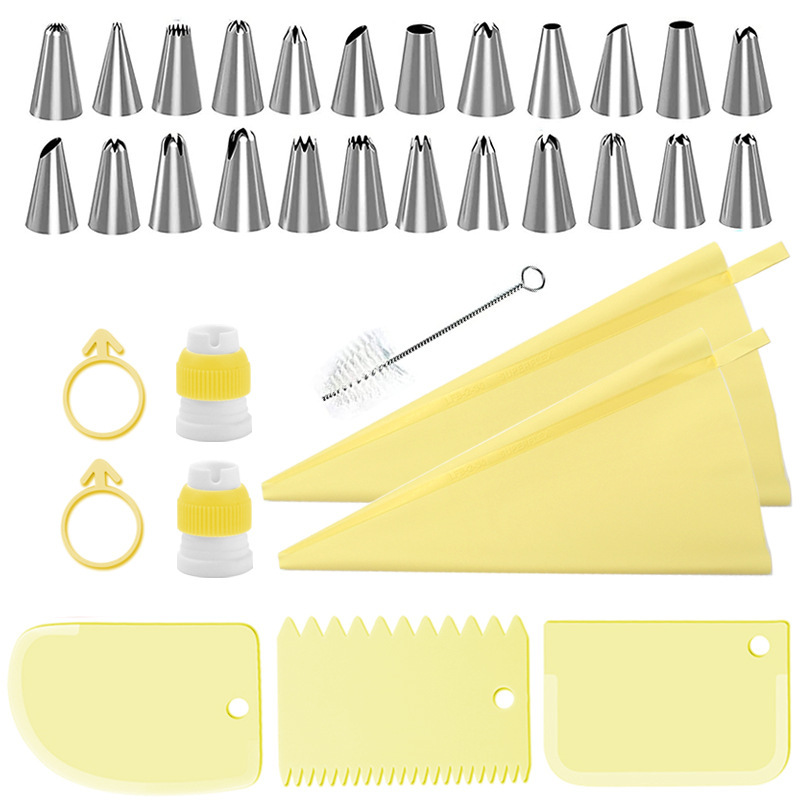 34個入りパイピングチップセット（TPUバッグ＆スクレーパー - Decorating Tip Set のレビューと価格
