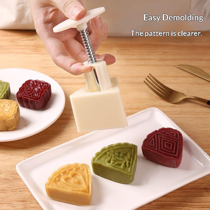 【HG】1セットDIY月餅型プラスチック製手押し式ペストリー - Kitchen Baking Torch のレビューと価格