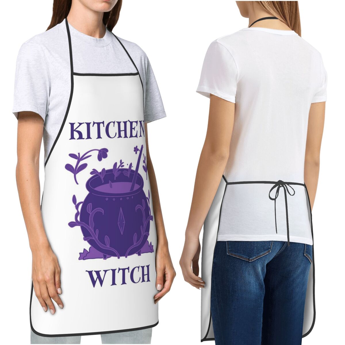 キッチンウィッチ パープルカウルドロンエプロン シェフ クッ - Kitchen Witch Baking のレビューと価格