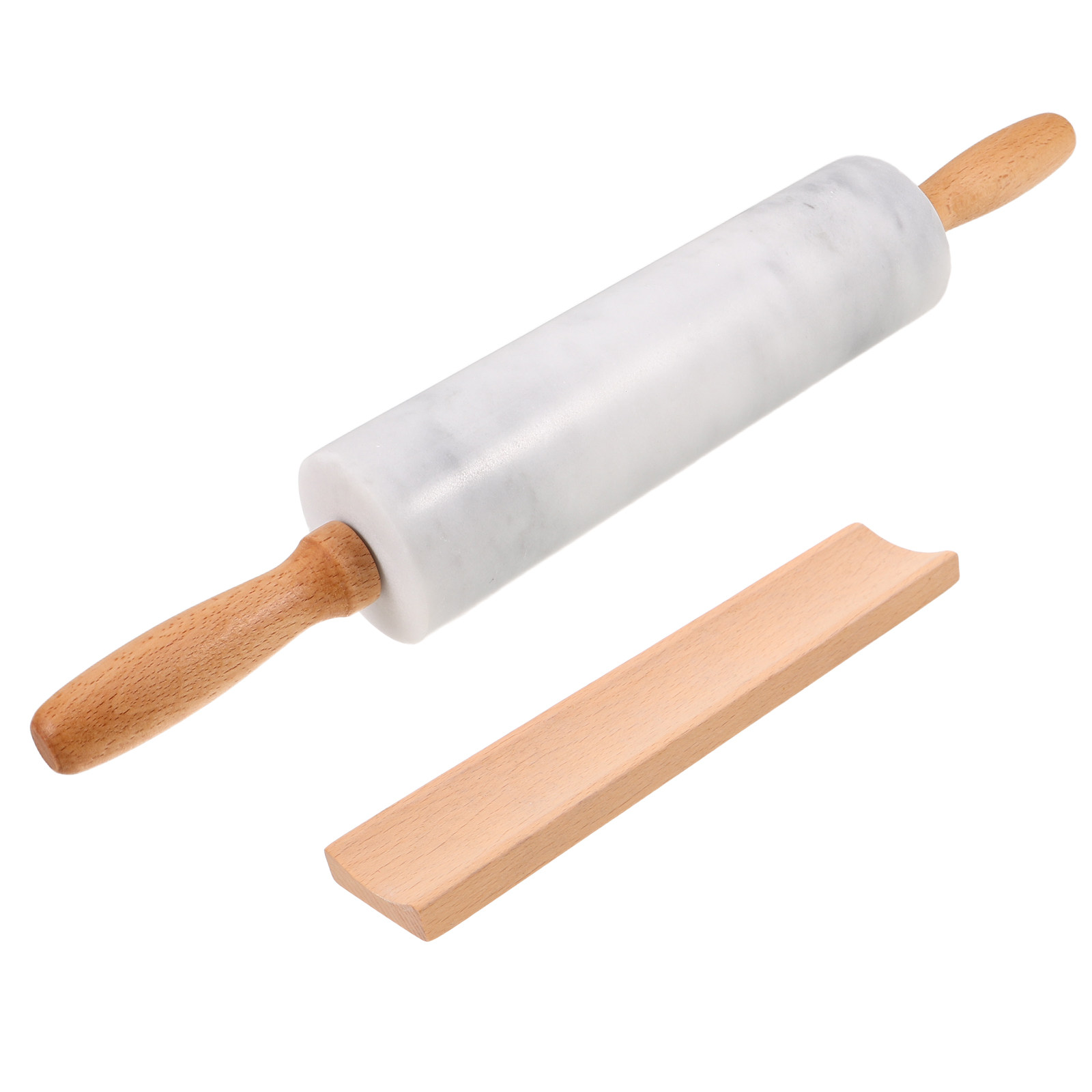 3個入り大理石ローリングピン、人間工学に基づいたハンドル付き - Rolling Pin Marble のレビューと価格