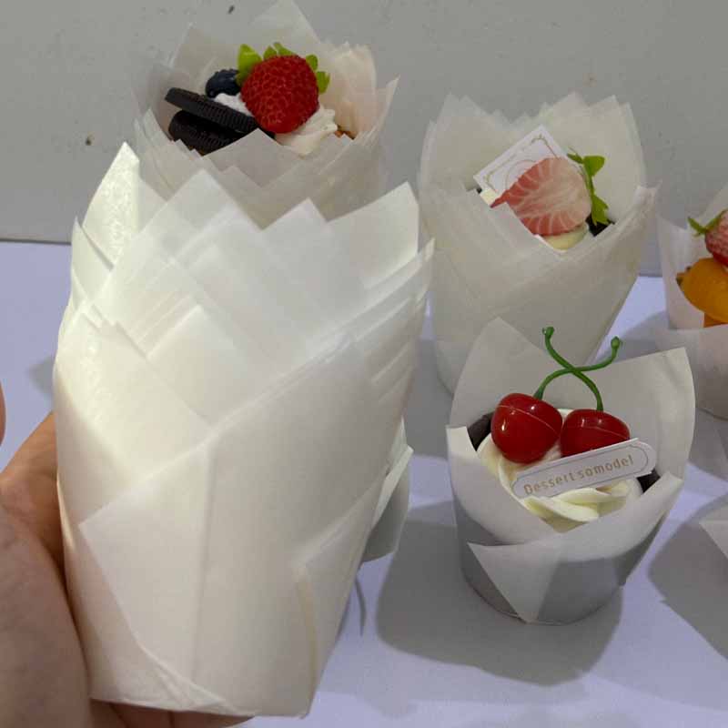 50個/100個/200個のチューリップケーキペーパーカップ - Kitchen Baking Paper のレビューと価格