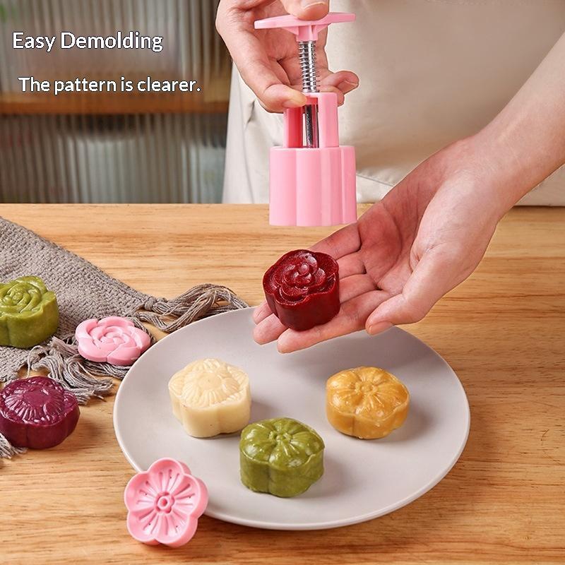 新しい1セットDIY月餅型プラスチック製手押し式ペストリー型 - Kitchen Baking Torch のレビューと価格