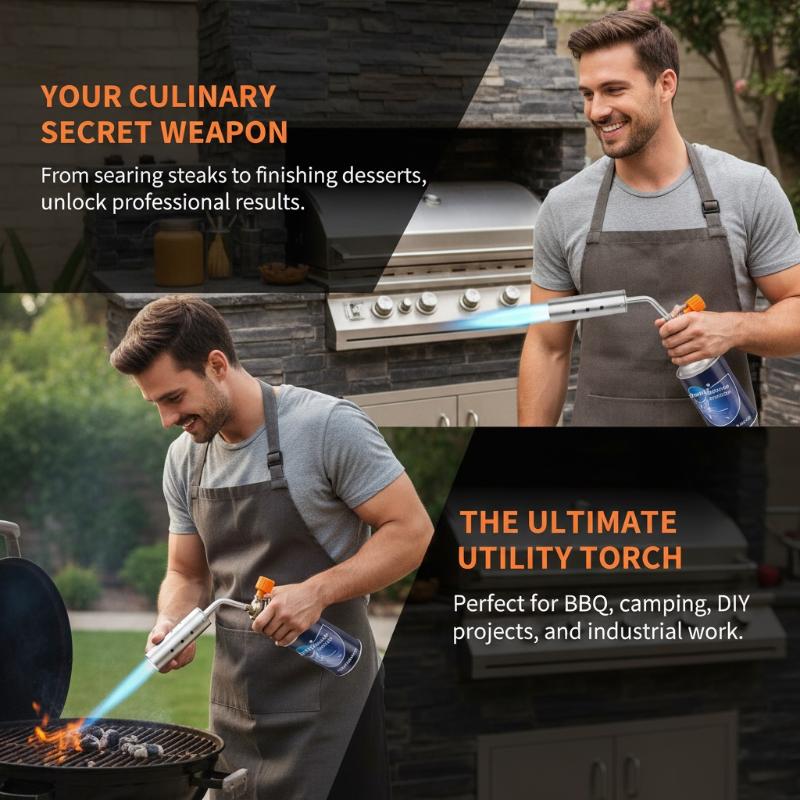 ブタンガストーチ、調整可能な調理用ブロートーチ、キッチン調理 - Kitchen Baking Torch のレビューと価格