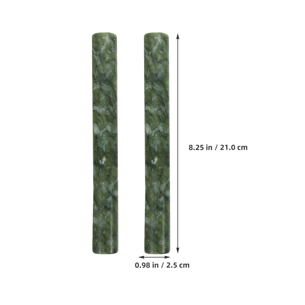 2個セット 天然石生地ローラー 翡翠大理石製麺棒 ノンスティ - Rolling Pin Marble のレビューと価格