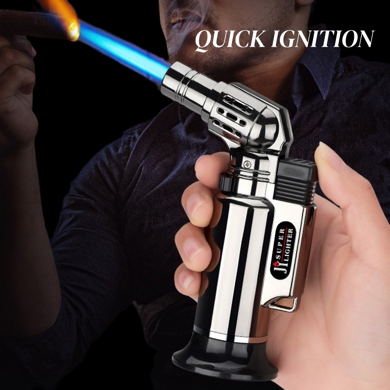 金属製防風ジェットフレームガスライター、詰め替え式携帯トーチ - Kitchen Baking Torch のレビューと価格