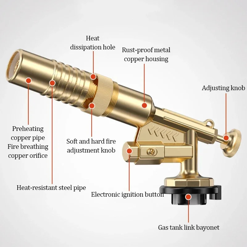 溶接トーチガスバーナー火炎銃ブロワーガストーチろう付け調理バ - Kitchen Baking Torch のレビューと価格