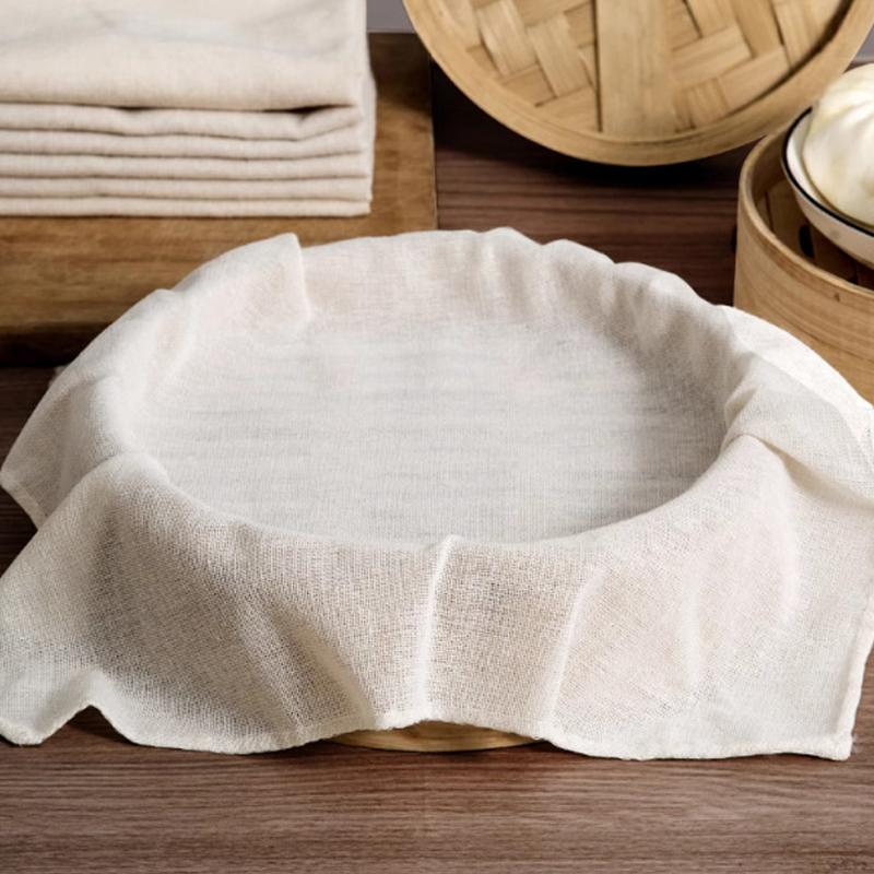3 個とパンマットラウンド綿ガーゼキッチン蒸し器 40/60 - Kitchen Baking Drawer のレビューと価格