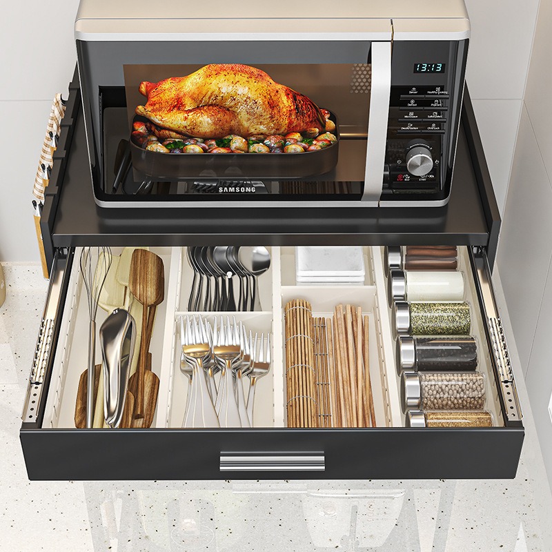 実用的なスライドアウト式引き出し棚、カウンタートップオーブン - Kitchen Baking Drawer のレビューと価格