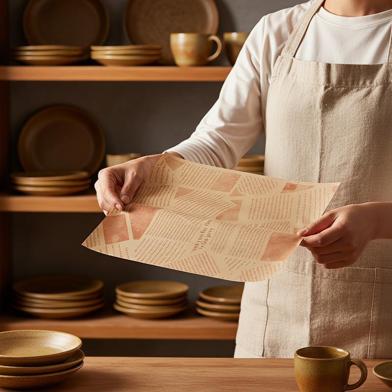 食品グレードベーキングパーチメントペーパー 50枚入り ノン - Kitchen Baking Paper のレビューと価格