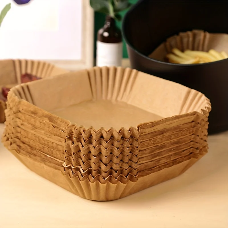 30/50 パックエアフライヤー紙正方形シリコン紙ベーキング - Kitchen Baking Paper のレビューと価格