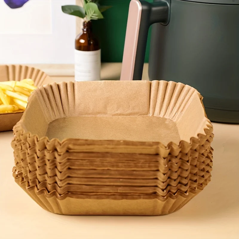 30/50 パックエアフライヤー紙正方形シリコン紙ベーキング - Kitchen Baking Paper のレビューと価格