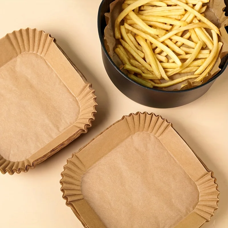 30/50 パックエアフライヤー紙正方形シリコン紙ベーキング - Kitchen Baking Paper のレビューと価格