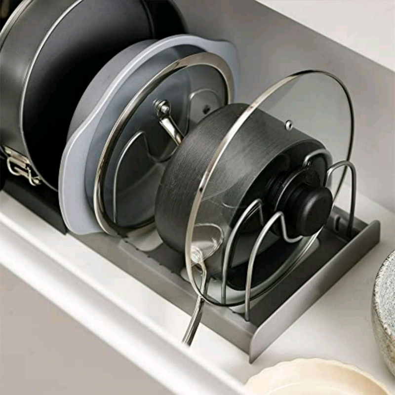 調理器具、鍋、フライパン、蓋、ベーキングトレイ用の拡張可能な - Kitchen Baking Drawer のレビューと価格